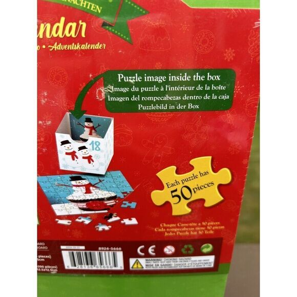 Advent Calendar 24 Day Surprise Jigsaw Puzzles Sweet Christmas Eurographics NIB - Picture 5 of 6